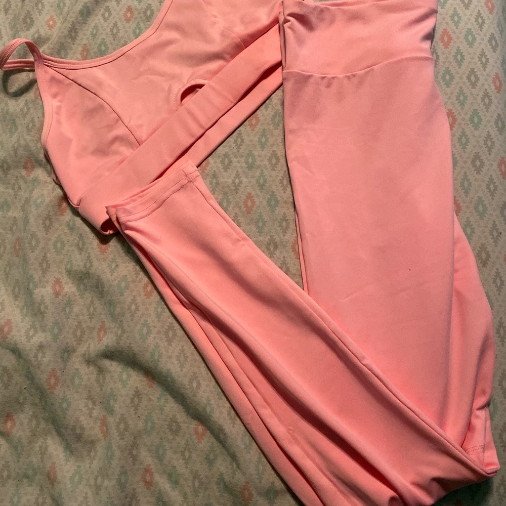 Pink Barbie work out set